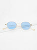 Polygon Frame Tinted Lens Sunglasses