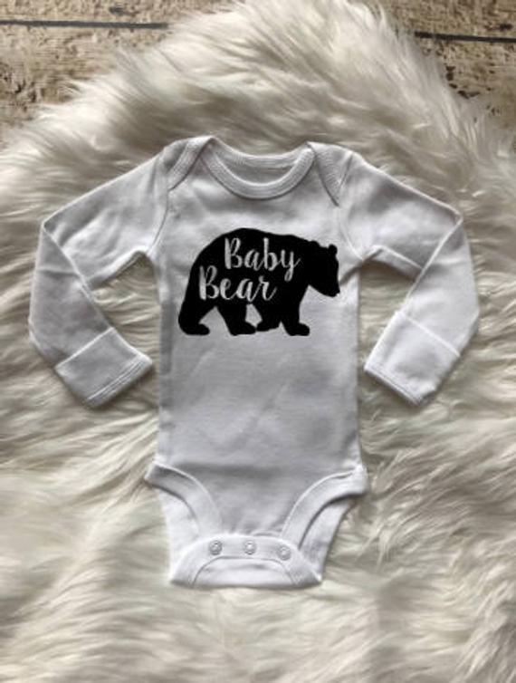 BABY BEAR BODYSUIT, coming come outfit, baby boy,